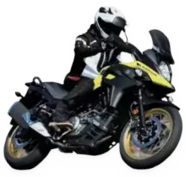 Suzuki Yellow Bike Blurred