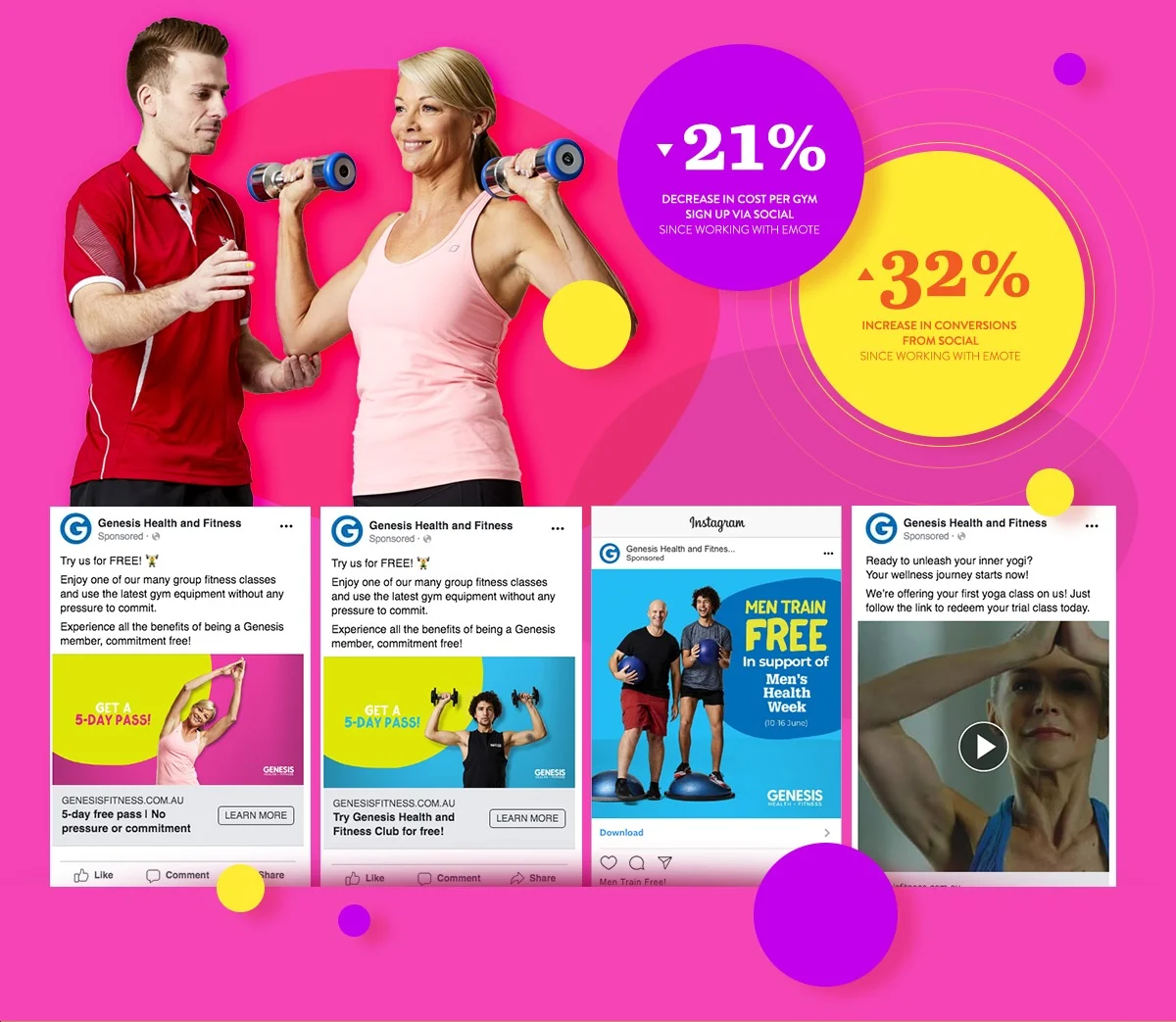 Genesis Health Fitness Advertisement