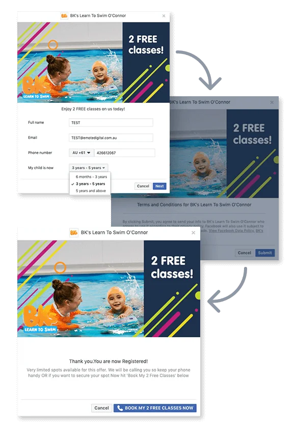 Belgravia Kids Contact Form Design Mockup