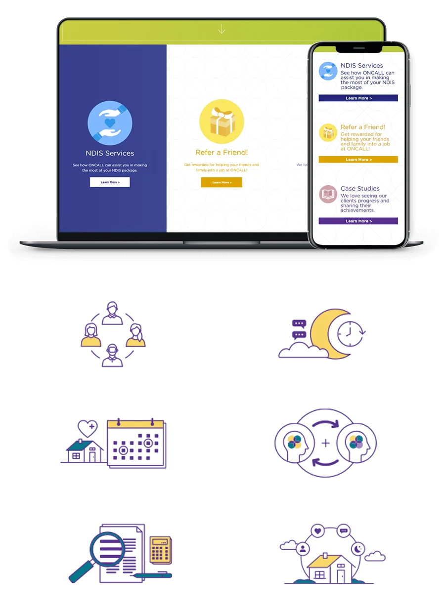 NDIS Website Development Page Views on different devices