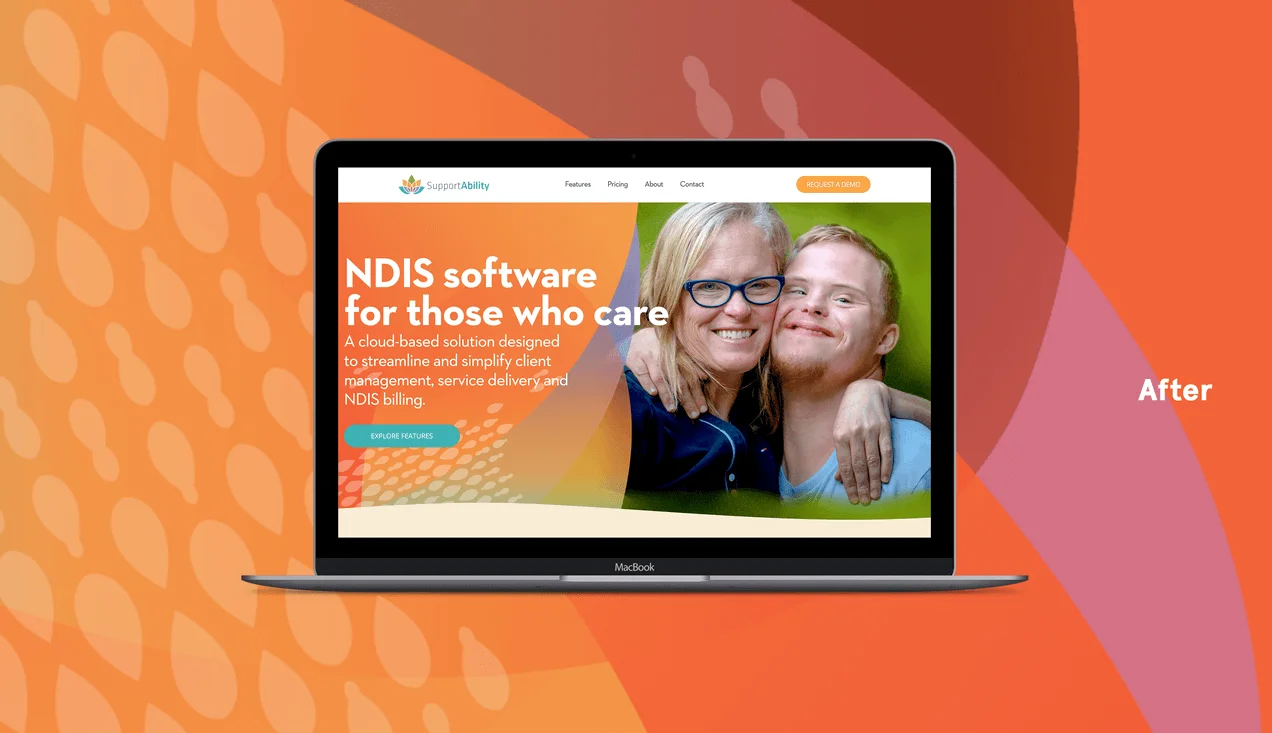 SupportAbility Website After Redesign Comparison