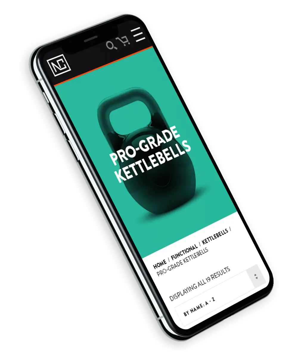 NC Fitness USA Pro-Grade KettleBells product page preview