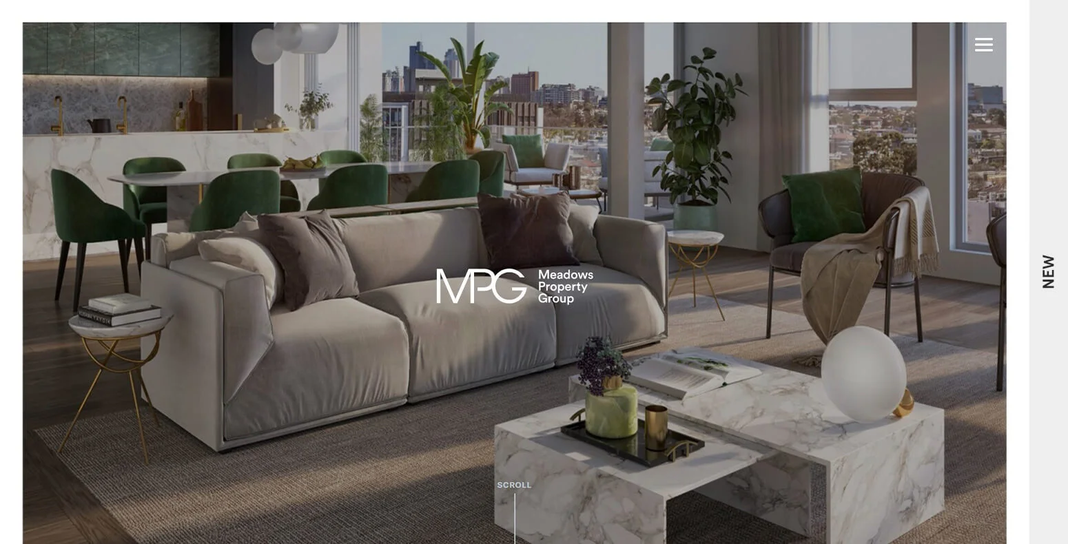 Meadows new website design