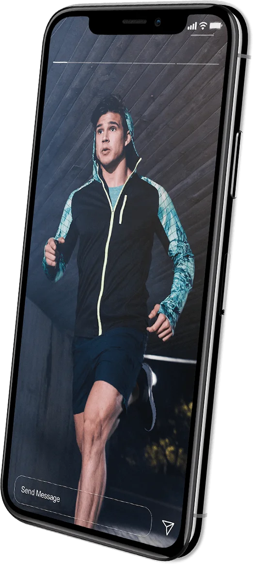 Fashion Model Faking a Sprint