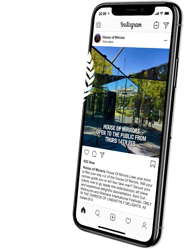 House of Mirrors Instagram Advertising
