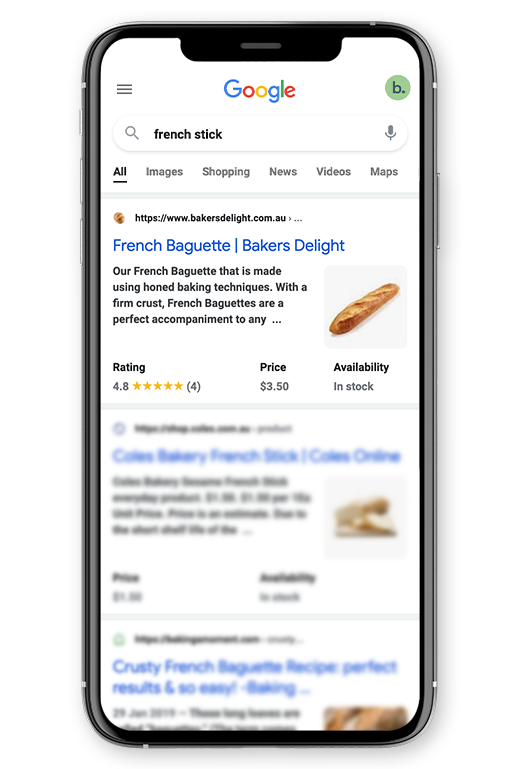 Bakers Delight French Stick Search Result