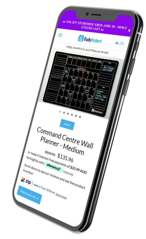 Daily Orders Product Advertising