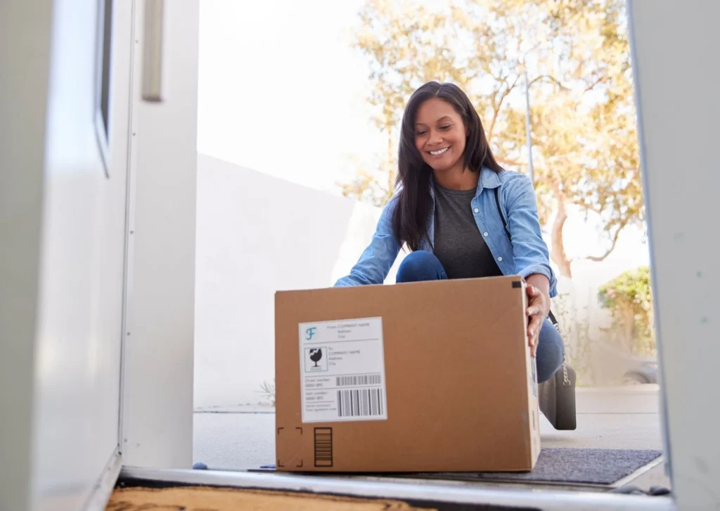 Woman Receiving Package