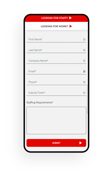 Workforce Website Mobile Form