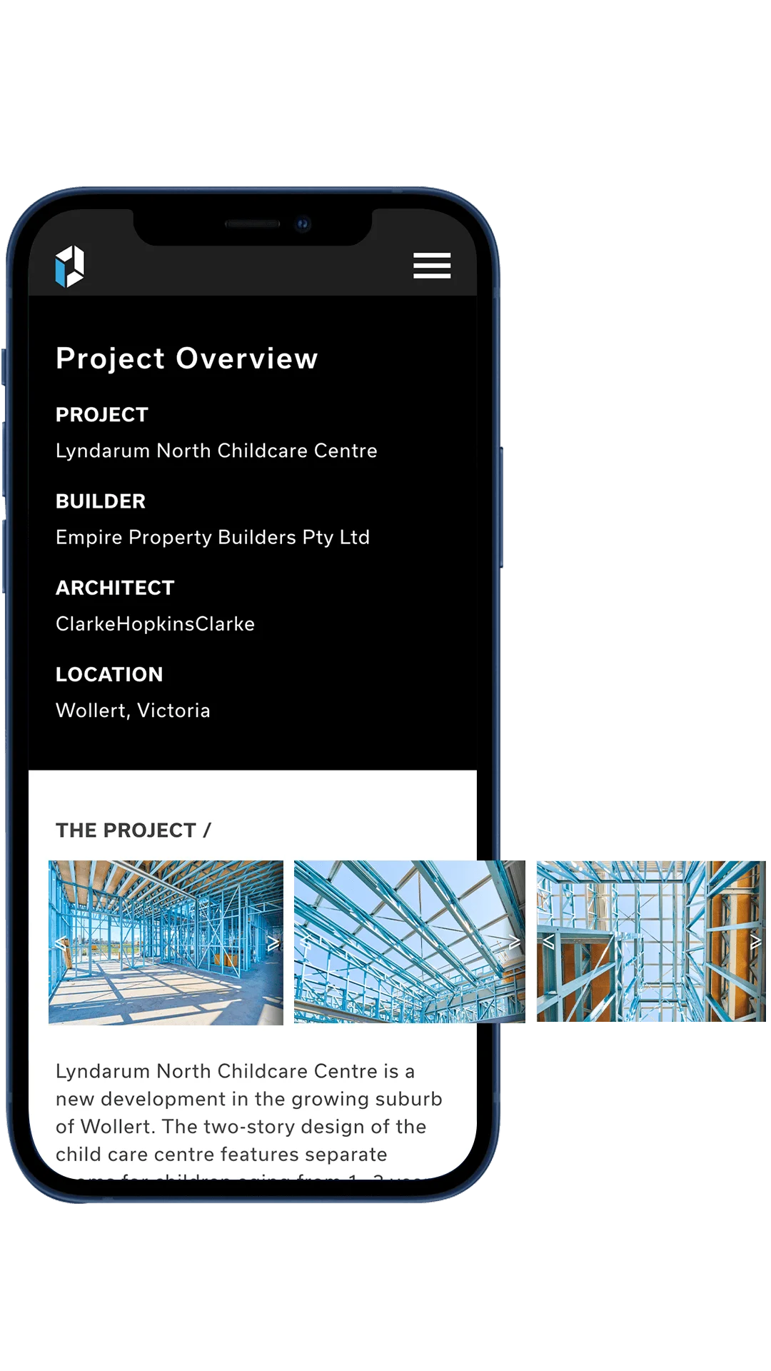 Cortek Website on Mobile View
