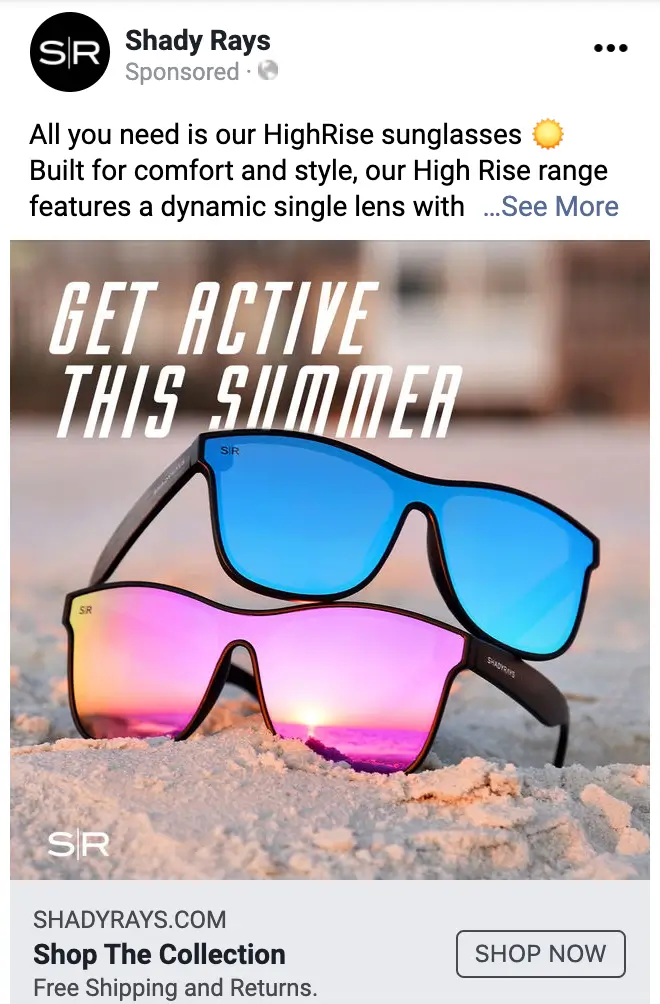 Shady Rays Glasess-Social Media Advertisement