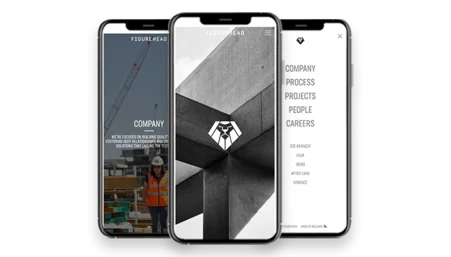 Figurehead Mobile Website Design Mockup