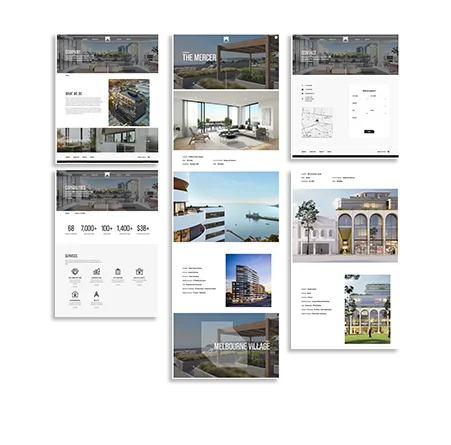 Maxcon website design mockup