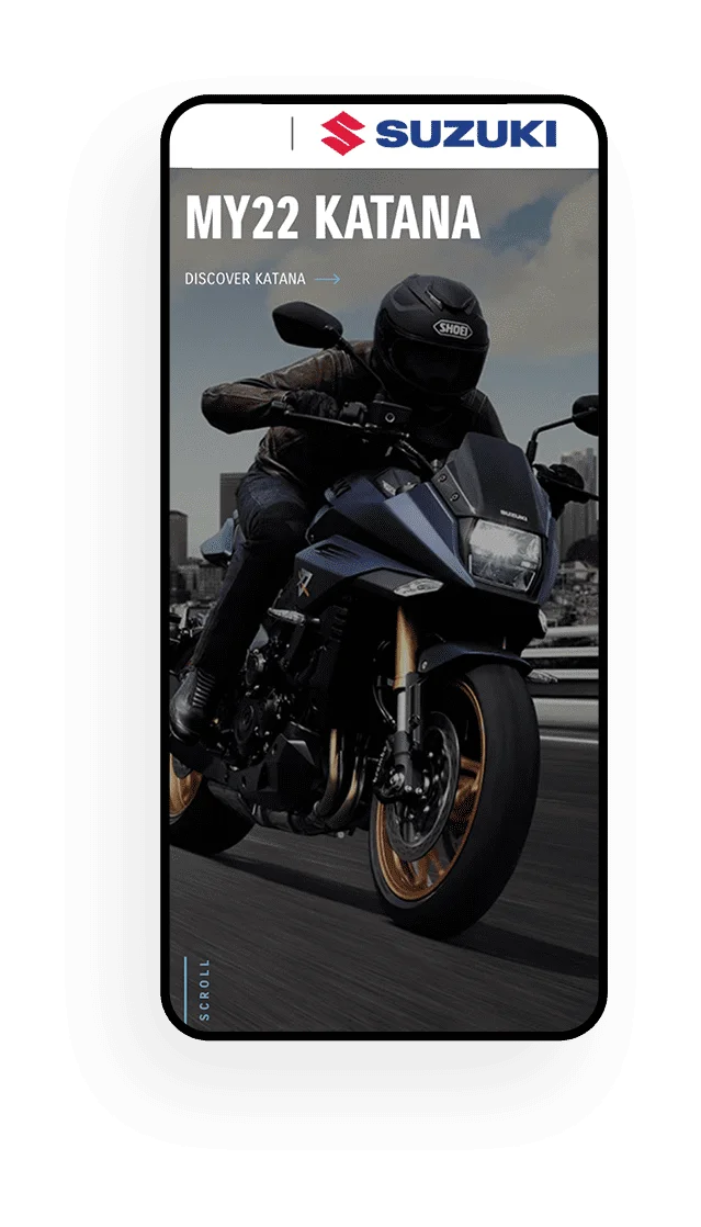 Suzuki MY22 Katana Page Preview on Mobile Device