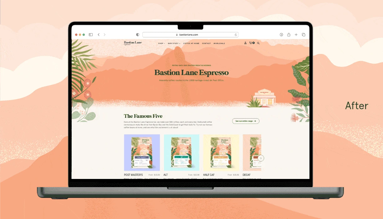 Bastion Lane Website omparison After Transformation