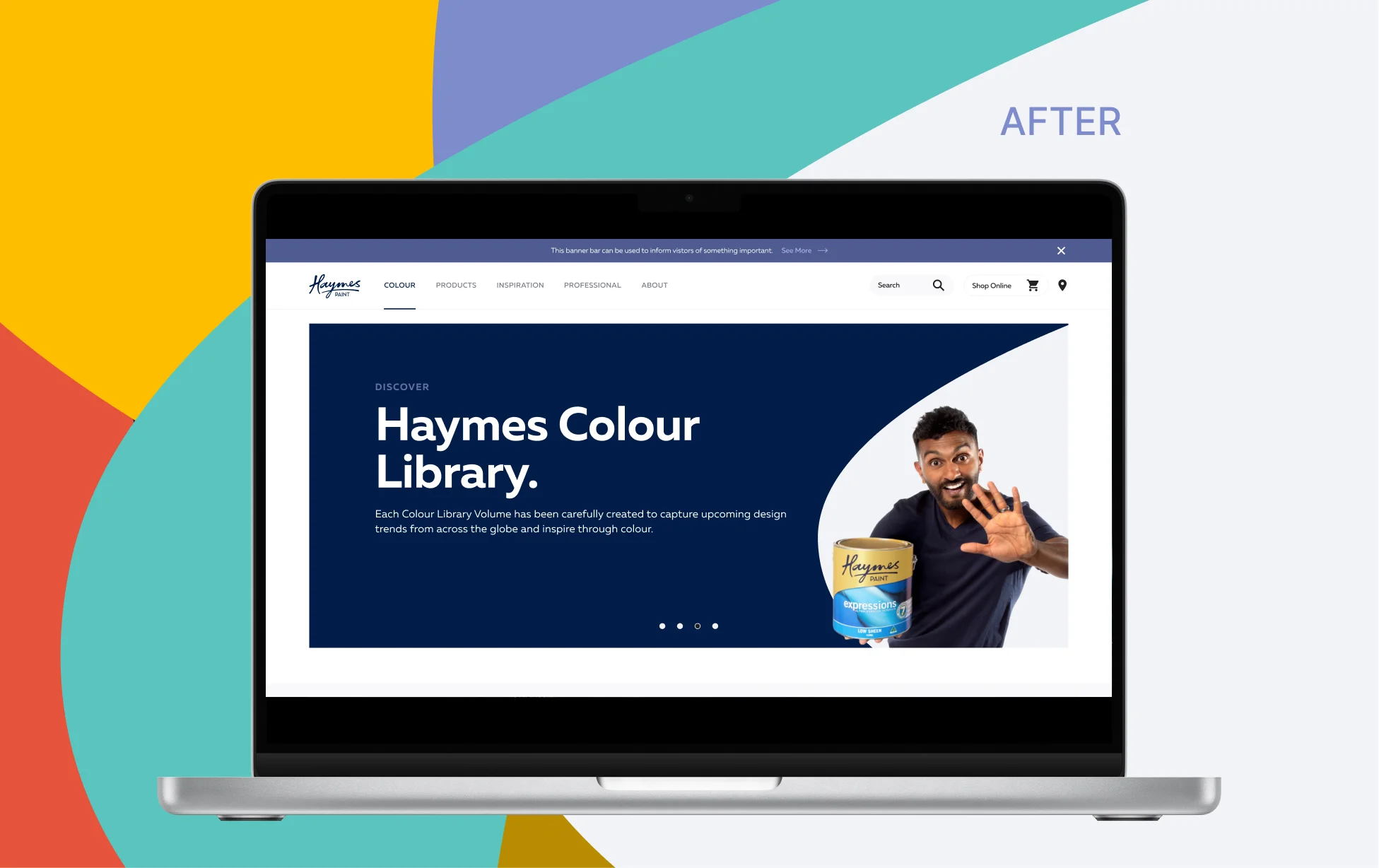 Haymes Paint Website Re-Design Comparison