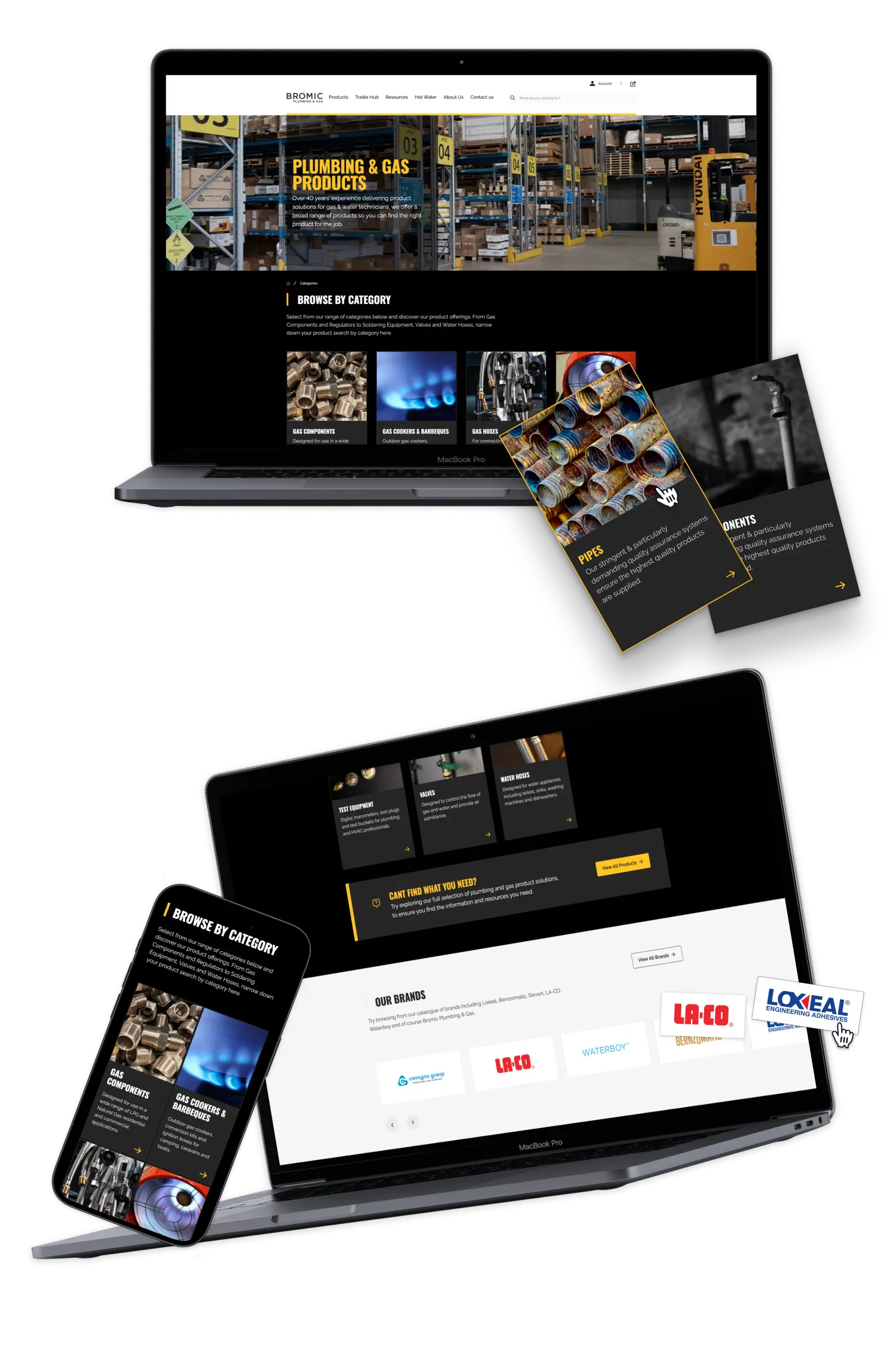 Features of Bromic Website Interface