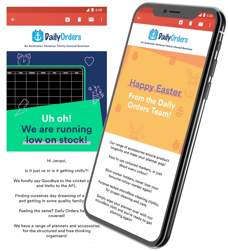 Daily Orders Website Easter Day Event Ads