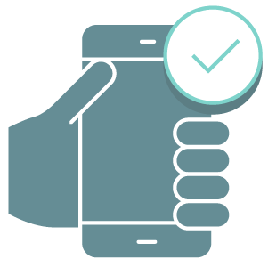 Hand Holding Phone Icon