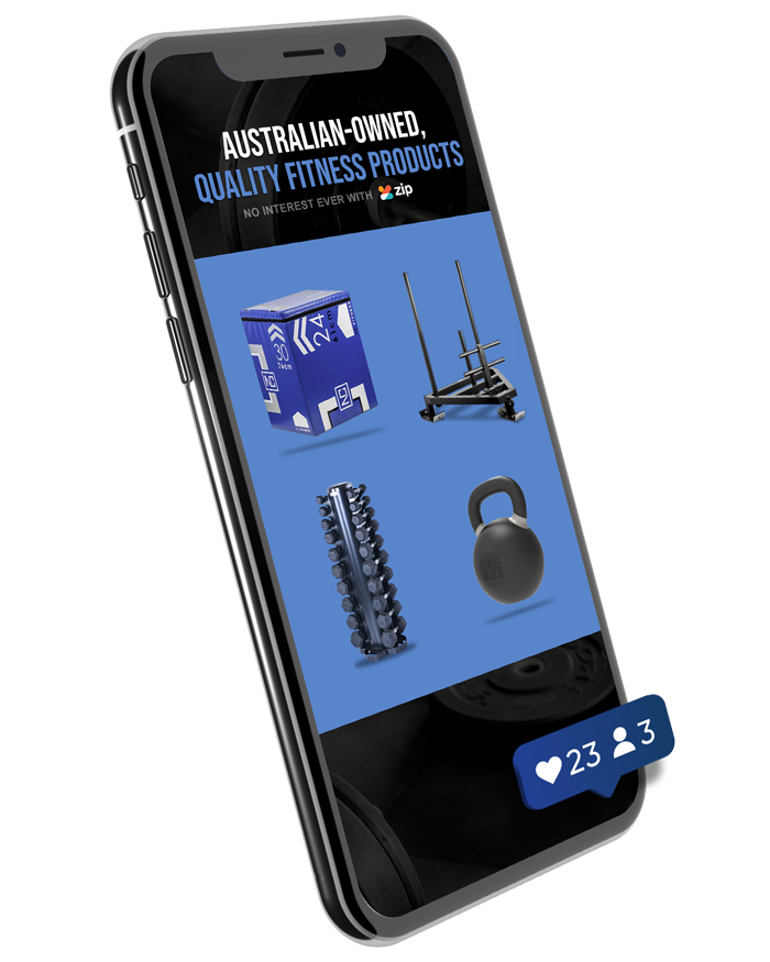 NC Fitness Website on Mobile Display
