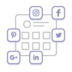 Social Media Platforms Management Icon