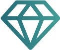 Dark Green Diamond Icon